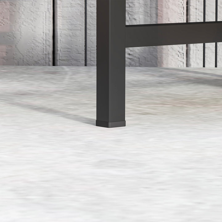 Urtepottestativ, plantestativ med 6 justerbare runde niveauer, hjørnestativ til urtepotter, metal, sort