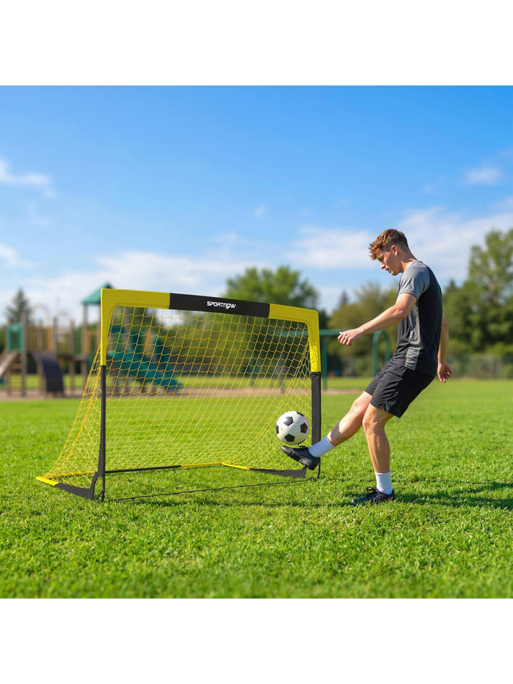 Pop-up fodboldmål til unge og voksne - Sammenklappeligt og bærbart