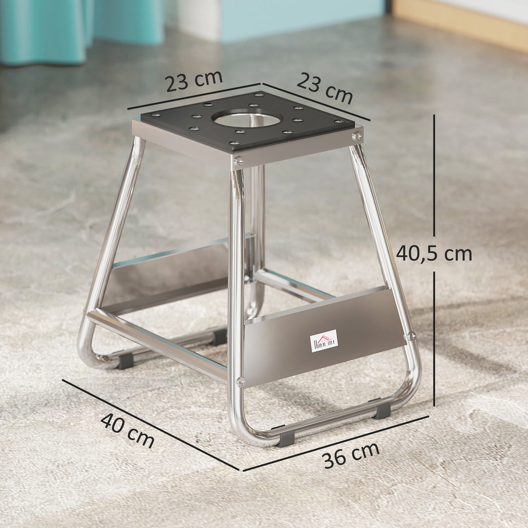 Motorcykelstativ, universal motorcykelbeslag, belastningskapacitet op til 500 kg, motorcykelstativ, stål, grå