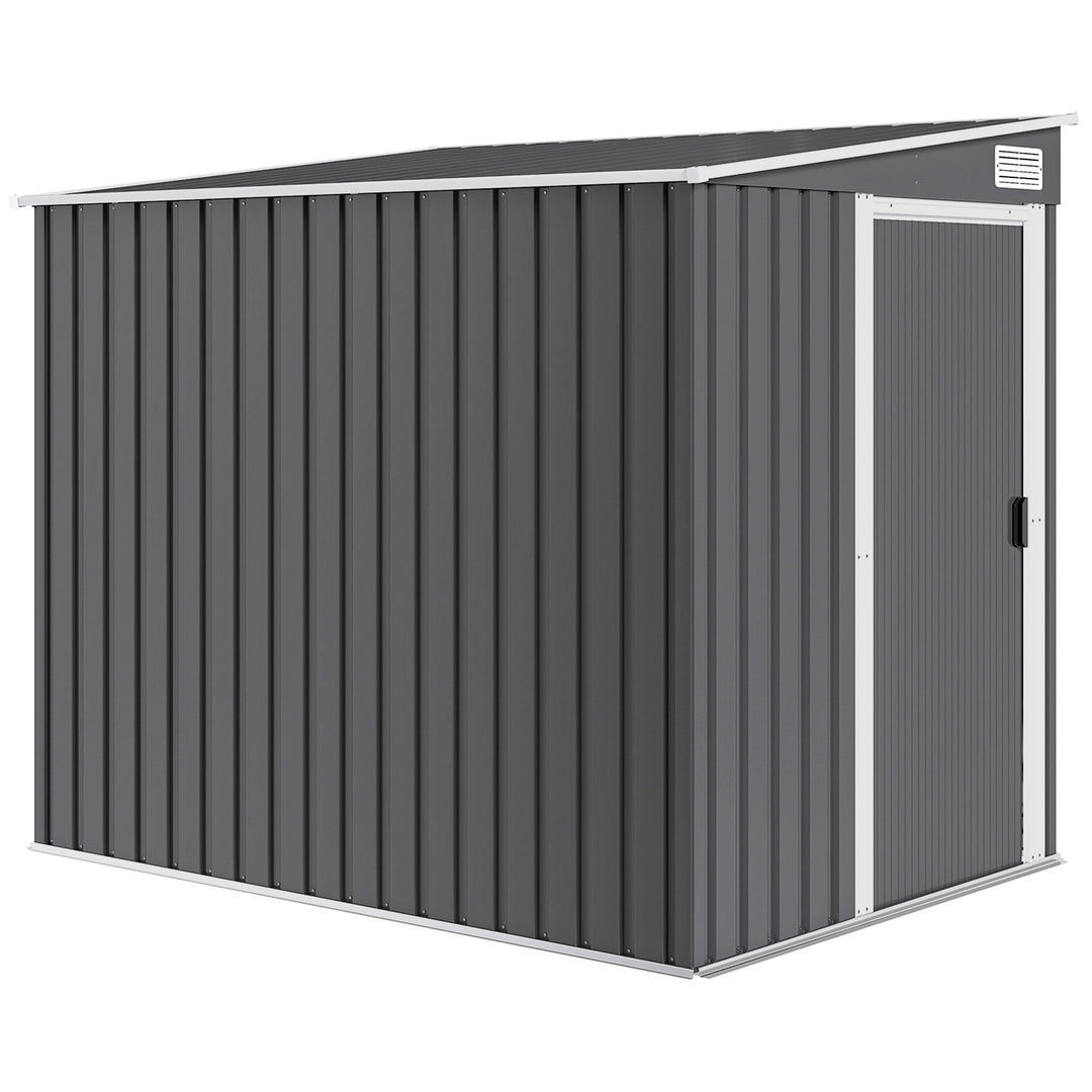 Metal haveskur 2,81m² 154x206,5x181 cm Redskabsskur med hultag Fundament