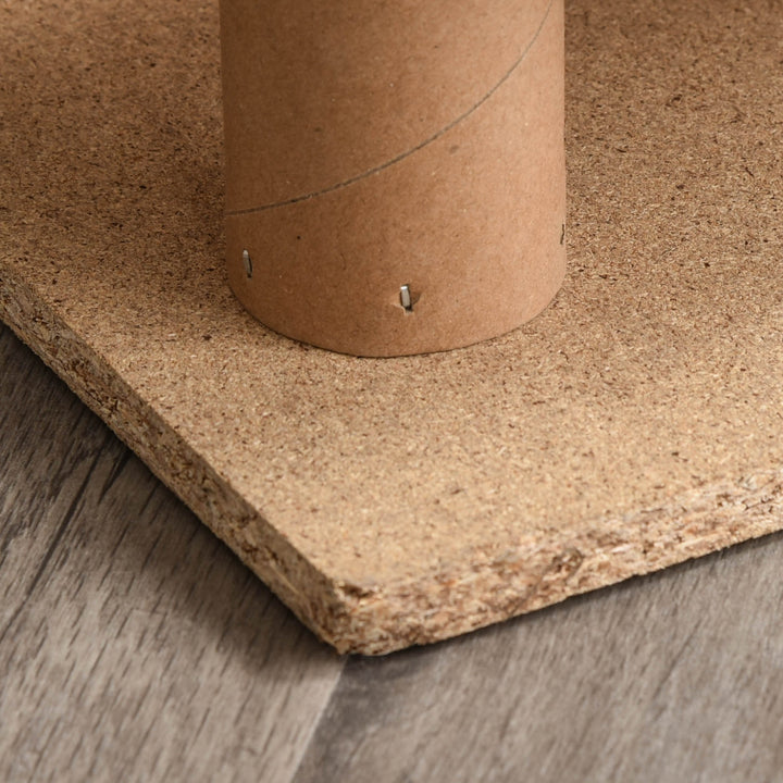 4-Trins hundetrappe, 35 cm kattetrappe til seng og sofa, kæledyrstrappe til hunde og katte op til 5 kg, plyslook, beige