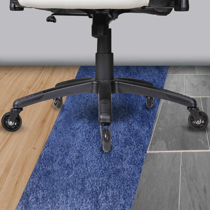 Sæt med 5 letløbende universelle kraftige hjul til kontorstole, 11 mm stamme / 75 mm diameter, støjsvage premium hjul til hårdt gulv, sorte drejestolshjul