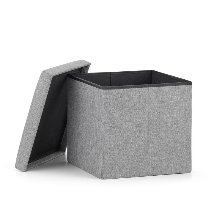 Foldbar puf M - 30x30x30cm grå