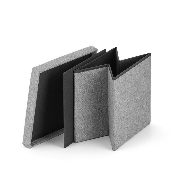 Foldbar puf M - 30x30x30cm grå