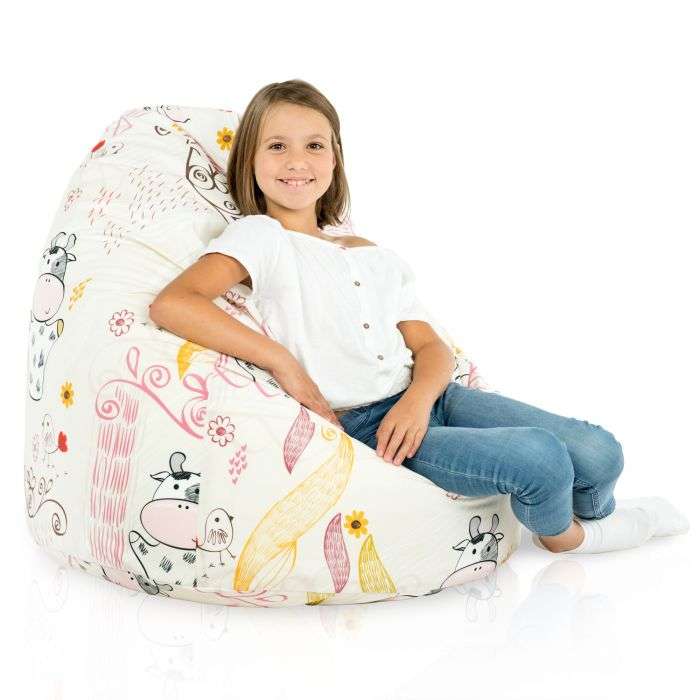 Large Bean Bag Chair XL - Premium Printed Fabric