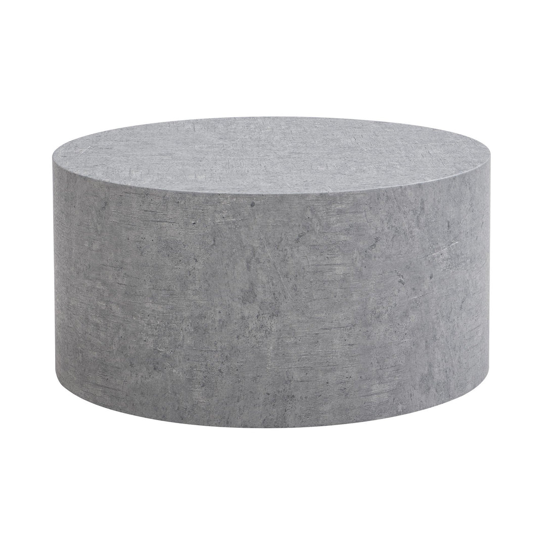 MONOBLOC sofabord 60x60x30 cm i betonlook grå, designer rundt stuebord, lounge sofabord, moderne sofabord