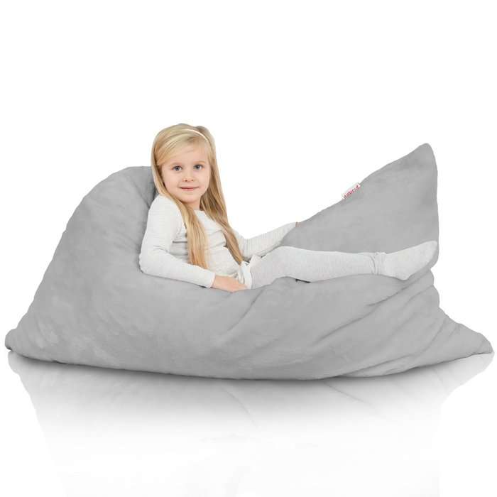 Large Floor Cushion XL for Kids - Yeti Faux Fur