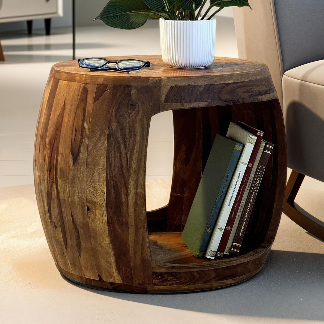 Sidebord 50x45x40 cm massivt sheeshamtræ