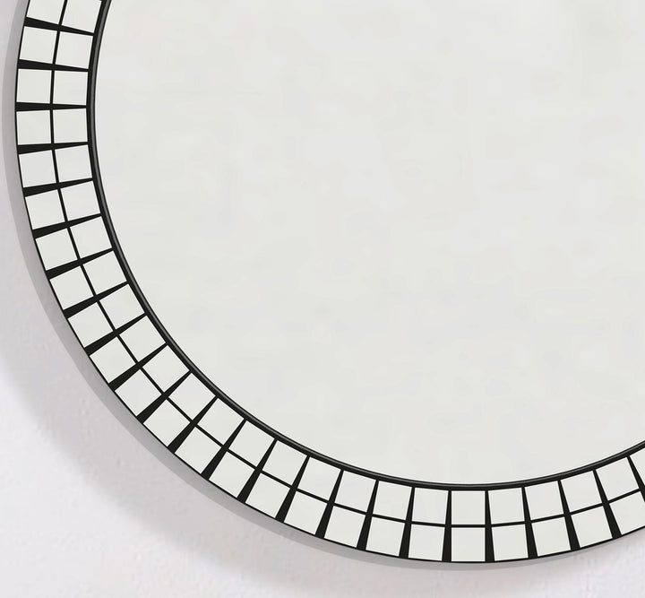Vægspejl rundt 60cm - Art Deco spejl - vægspejl, diameter: 60 cm