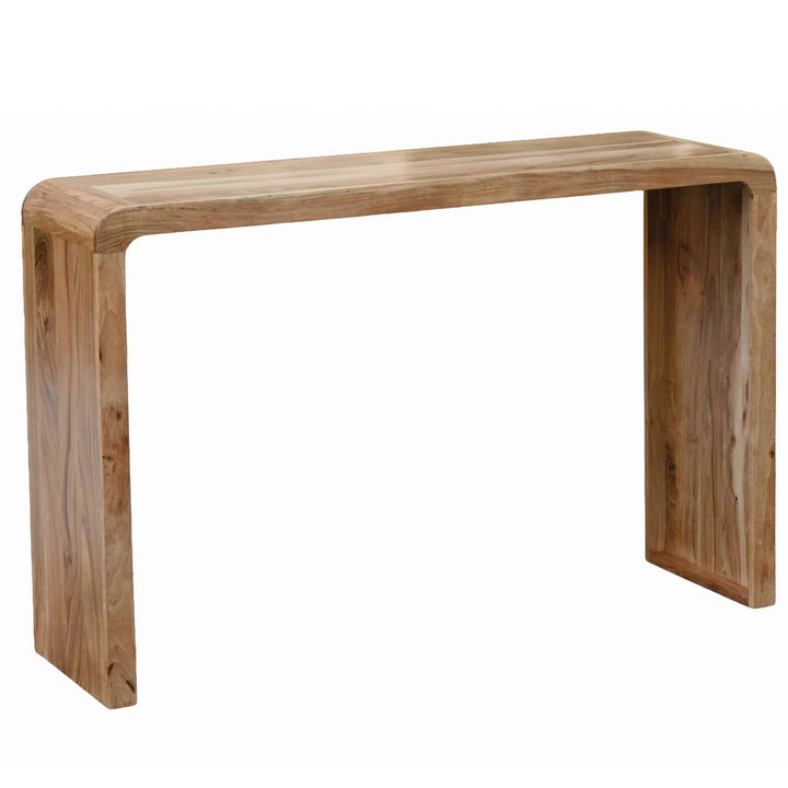 Slankt konsolbord i massivt akacietræ – 120 cm