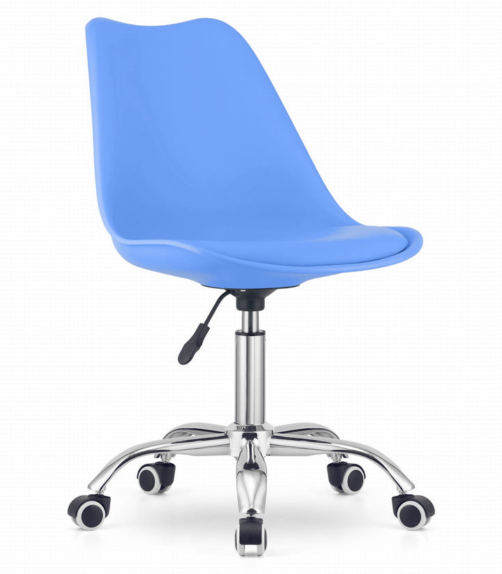 OSKAR ALBA kontorstol – ergonomisk komfort i moderne blå