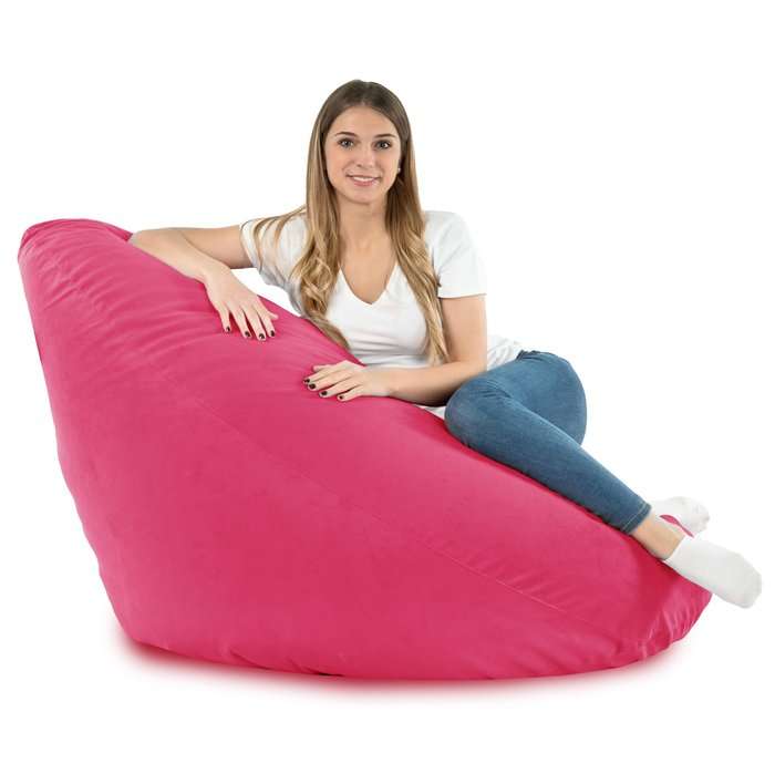 Drop XXL Highback Bean Bag Chair - Soft Velvet