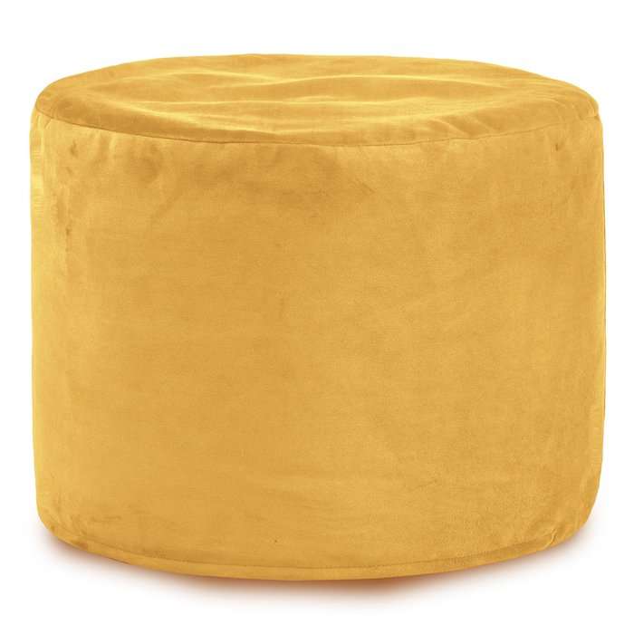 Round Cylinder Pouffe - Soft Velvet