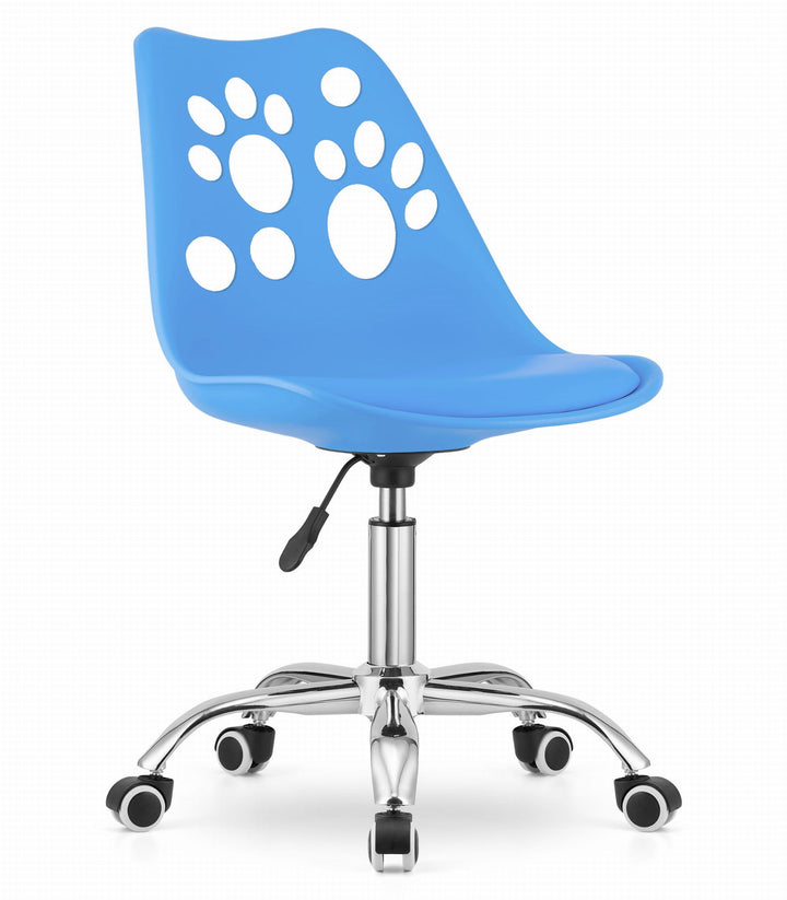 OSKAR PRINT kontorstol – ergonomisk komfort i moderne blå