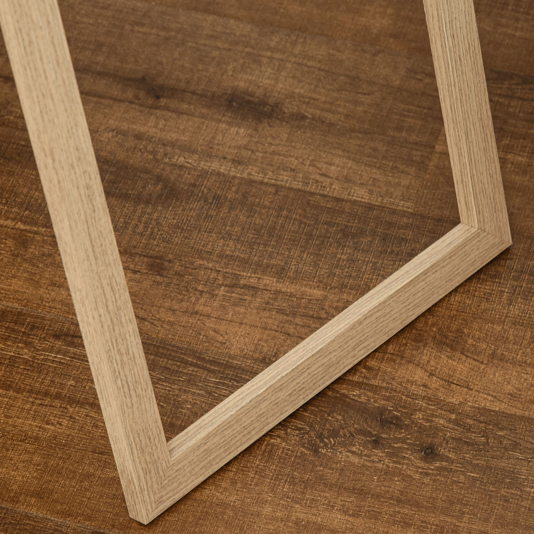 Helfigursspejl med stativ, fritstående, 40 cm x 150 cm, naturlig