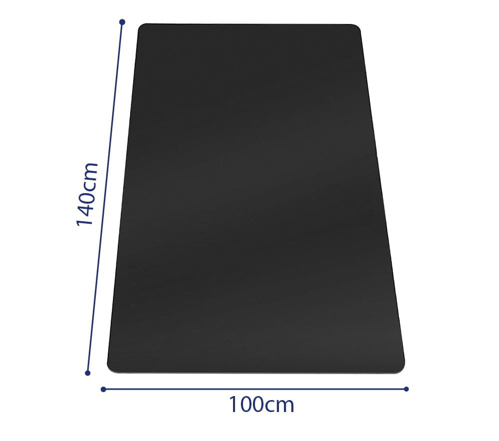 PVC måtte 140x100cm - sort
