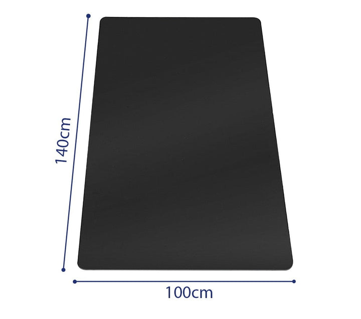 PVC måtte 140x100cm - sort