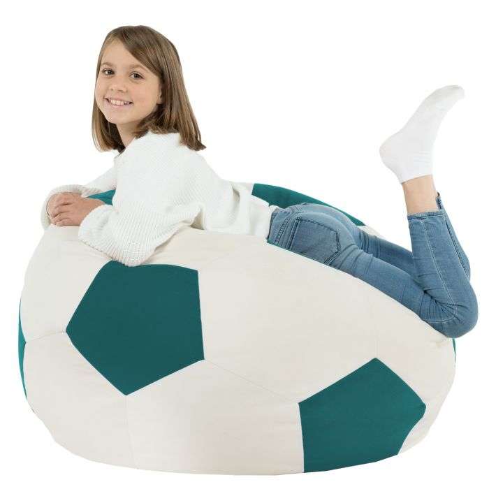 Bean Bag Chair Football XL Children - Soft Velvet