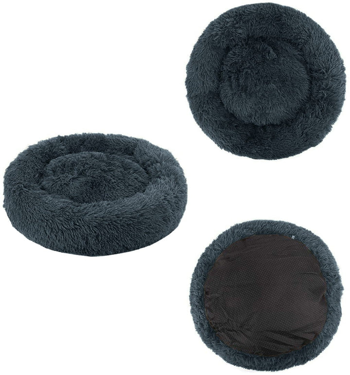 Plys seng M 60cm - mørkegrå