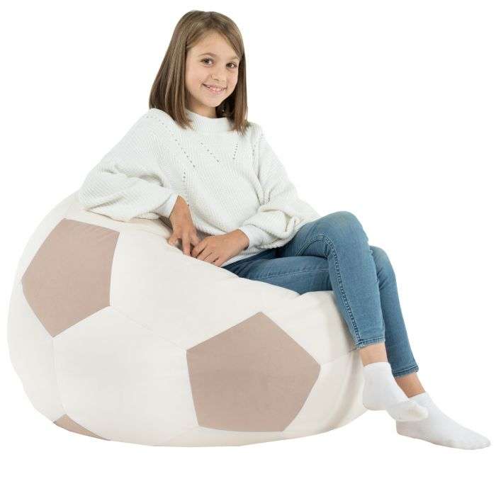 Bean Bag Chair Football XL Children - Soft Velvet