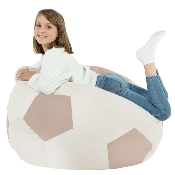 Bean Bag Chair Football XL Children - Soft Velvet