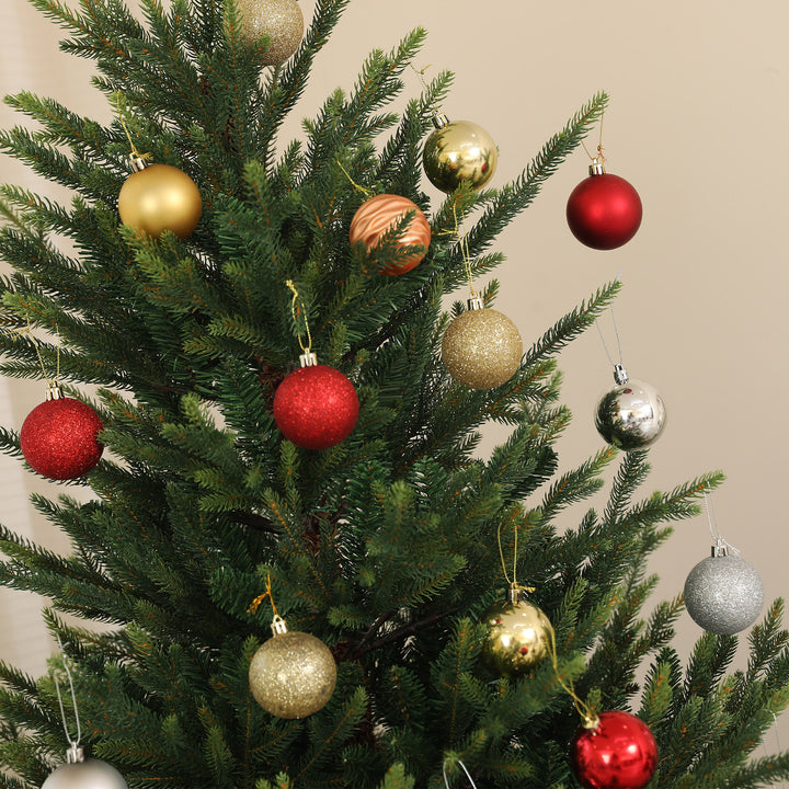 Kunstigt juletræ af norsk gran med 1046 spidser, metalfod, grøn