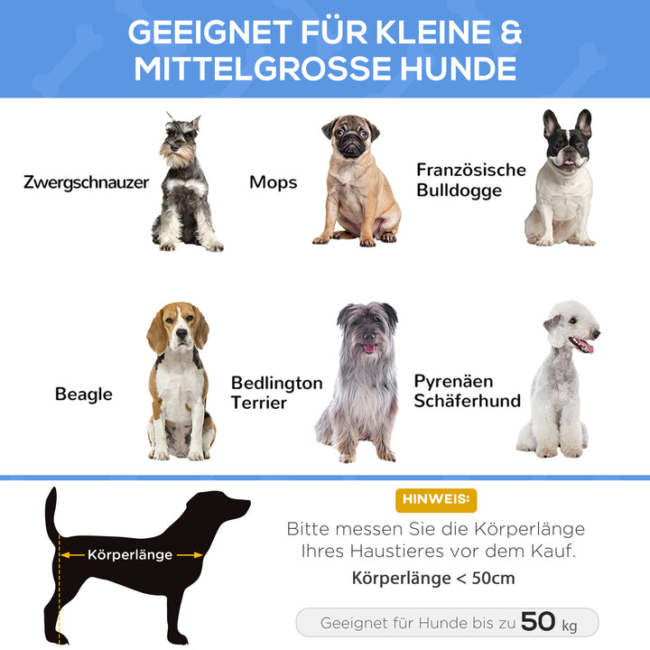 Høj hundeseng med netbetræk og stålramme, 29 x 91 x 69 cm, sort