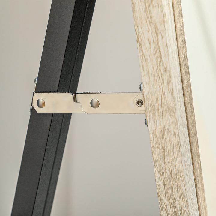 Spejl i fuld længde, mdf-ramme, brudsikker film, 162,6 x 53,3 cm, naturtræ