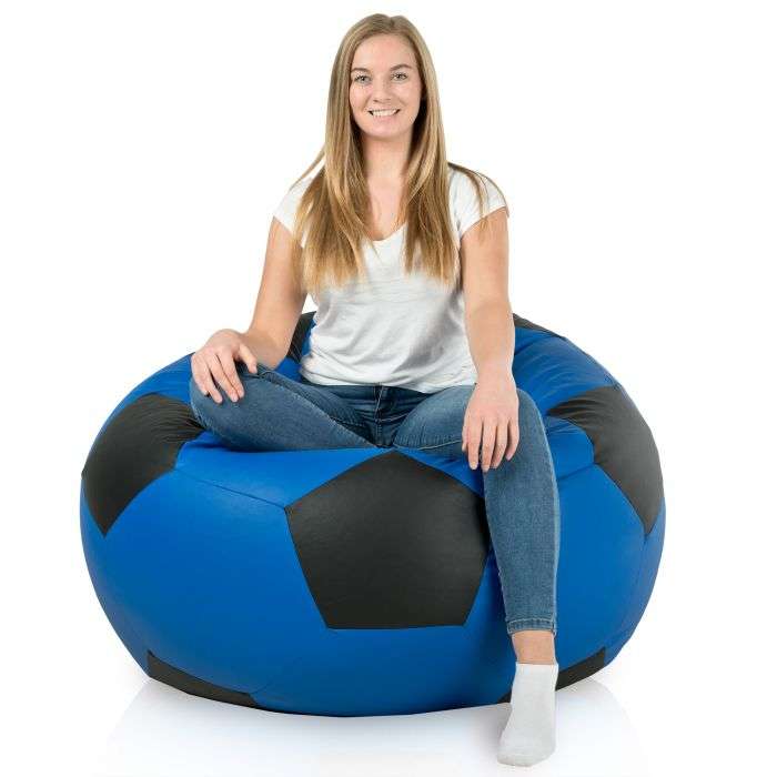 Giant Football Bean Bag Chair XXL - Faux Leather