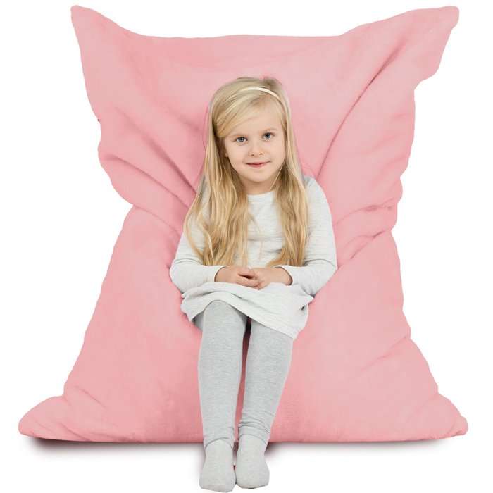 Large Floor Cushion XL for Kids - Yeti Faux Fur