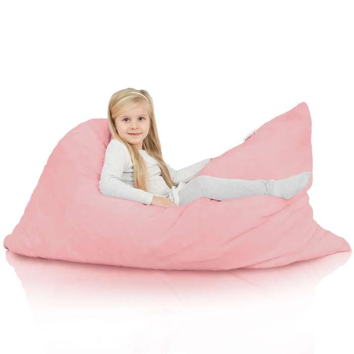 Large Floor Cushion XL for Kids - Yeti Faux Fur