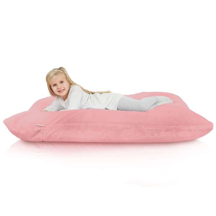 Large Floor Cushion XL for Kids - Yeti Faux Fur