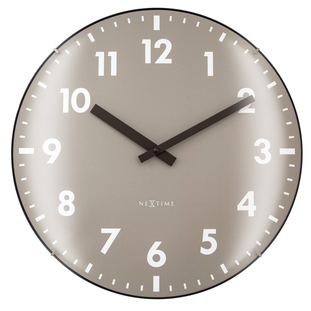 Vægur 35 cm kuplet glaslinse-Silent-Glass-NeXtime 'Duomo'