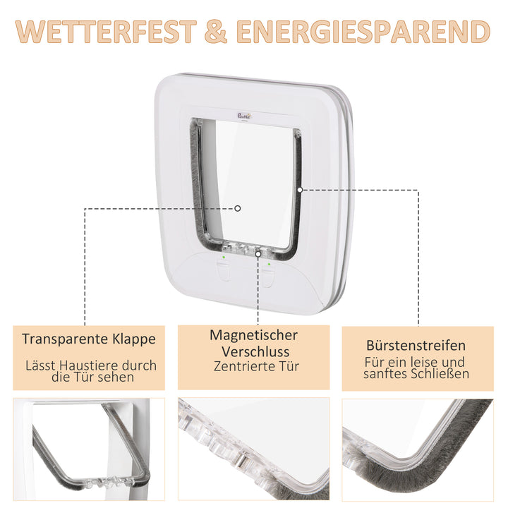 Magnetisk kattelem med 4 låsemuligheder, hundelem kæledyrsleem til katte og små hunde,