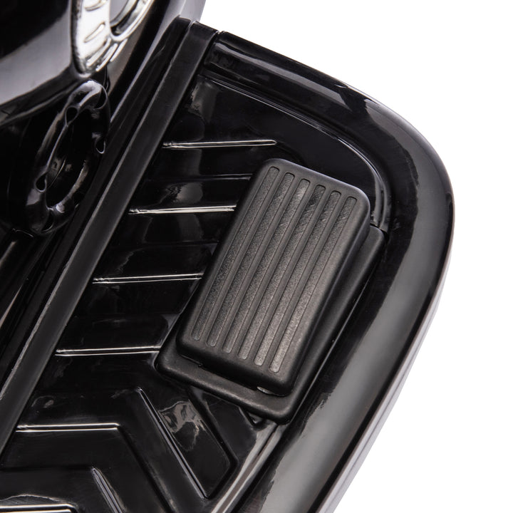 Elektrisk børnemotorcykel, 3-5 km/t, chopper, lys og musik, til børn 3-6 år, sort