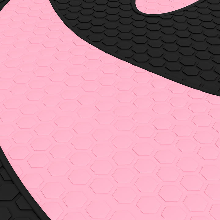 Aerobic stepper, højdejusterbar, 80 x 31 x 10/15/20 cm, op til 150 kg, sort/pink/grå