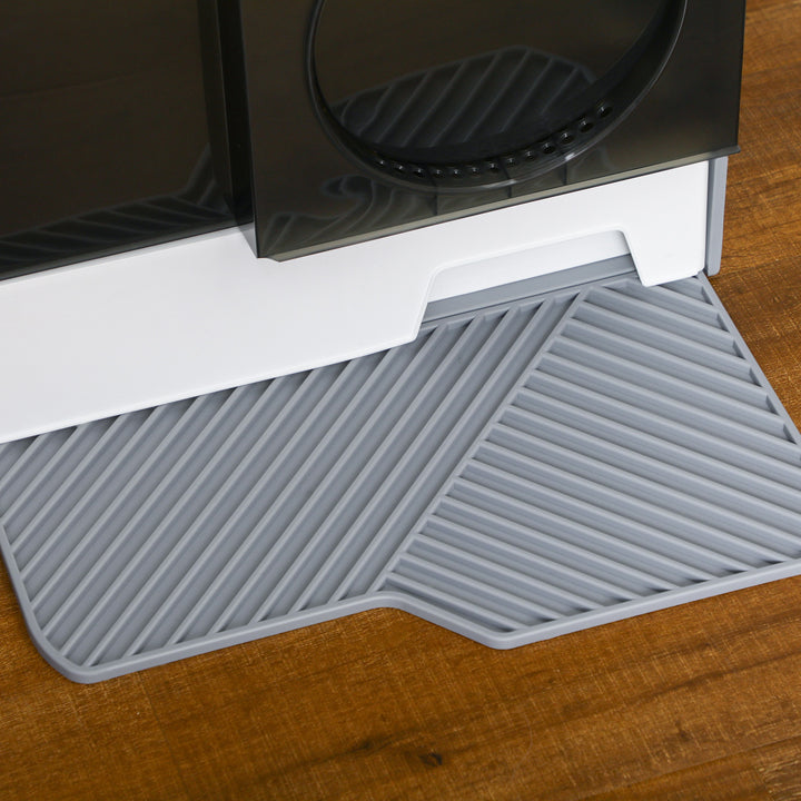 Kattebakke i sødt design, 1 simåtte, 1 kattebakke, aftagelig bakke, grå