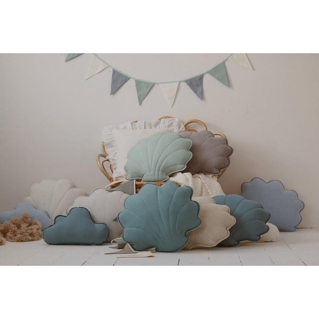 "Baby Blue" skalpude i hør