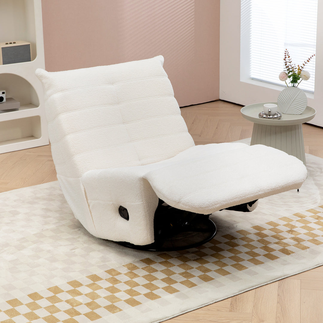 Sækkestol, justerbar, lasteevne op til 150 kg, 84 x 104 x 87 cm, cremefarvet