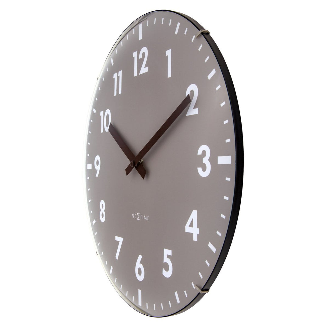 Vægur 35 cm kuplet glaslinse-Silent-Glass-NeXtime 'Duomo'