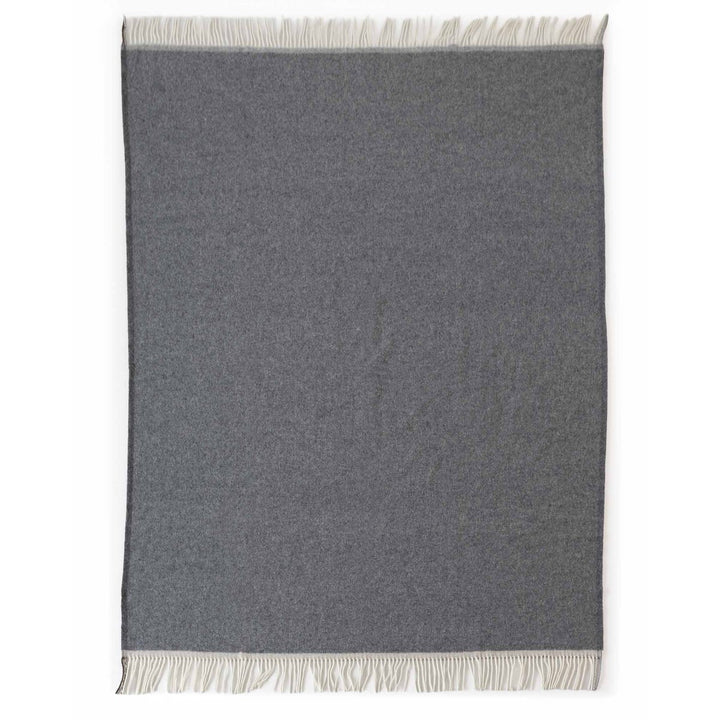 Merino/cashmere Uldtæppe Milan Grigio Orlo