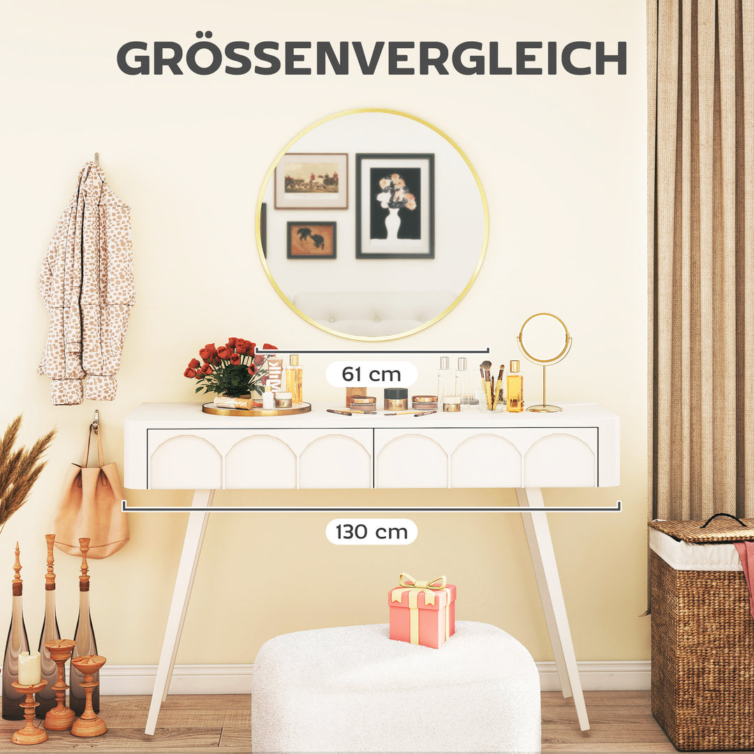 Vægspejl, moderne design, 61 x 61 cm, guld
