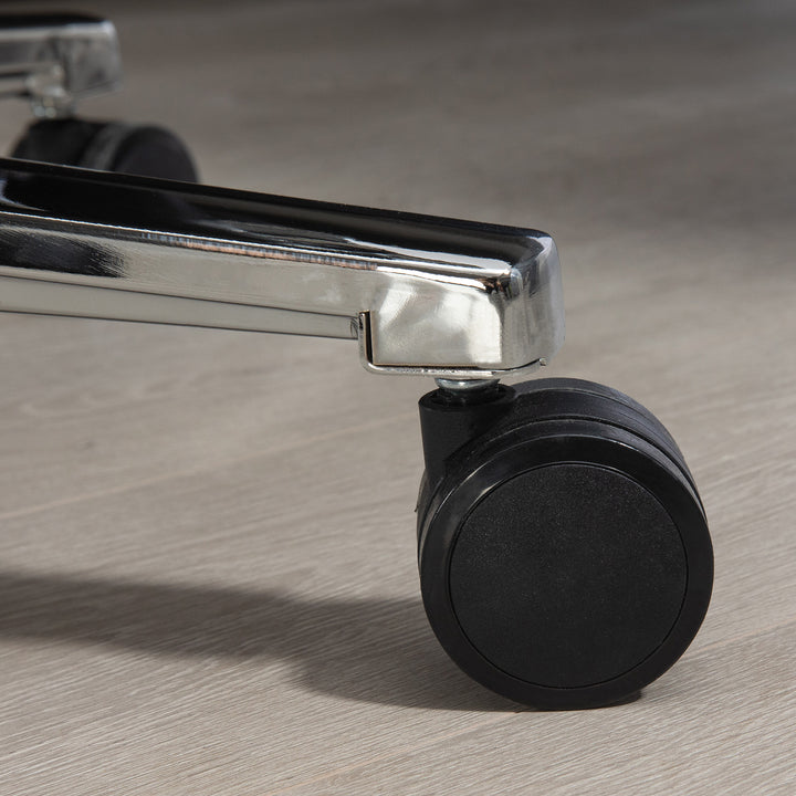 Kontorstol, ergonomisk, justerbar, 63x71x123-129cm, lysegrå/sort