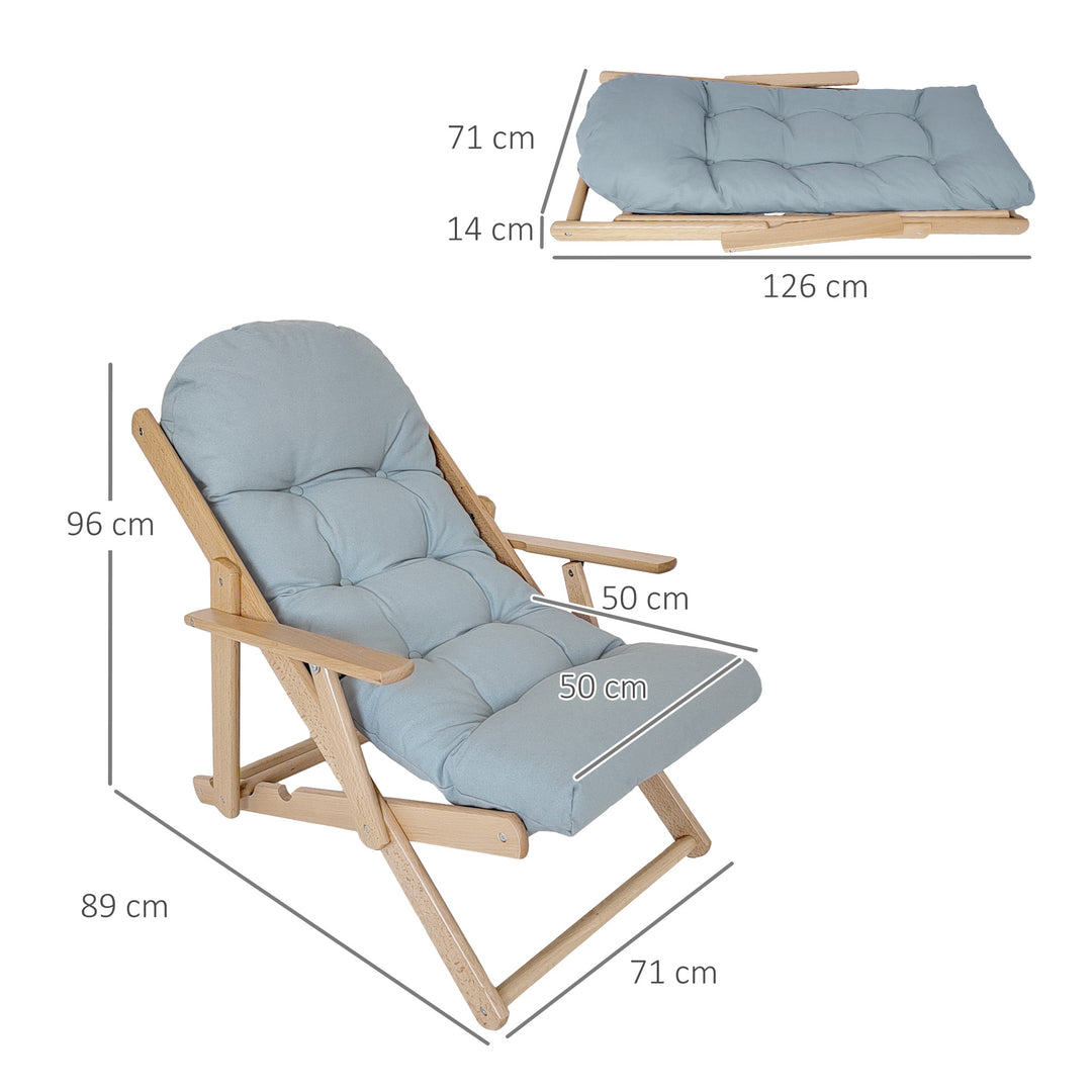 Accentstol, lænestol, justerbar ryglæn, bøgetræsstel, op til 120 kg, lysegrå