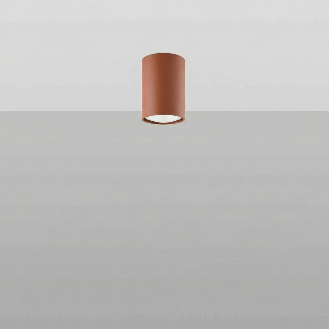 Loftlampe LAGOS 10 rød okker