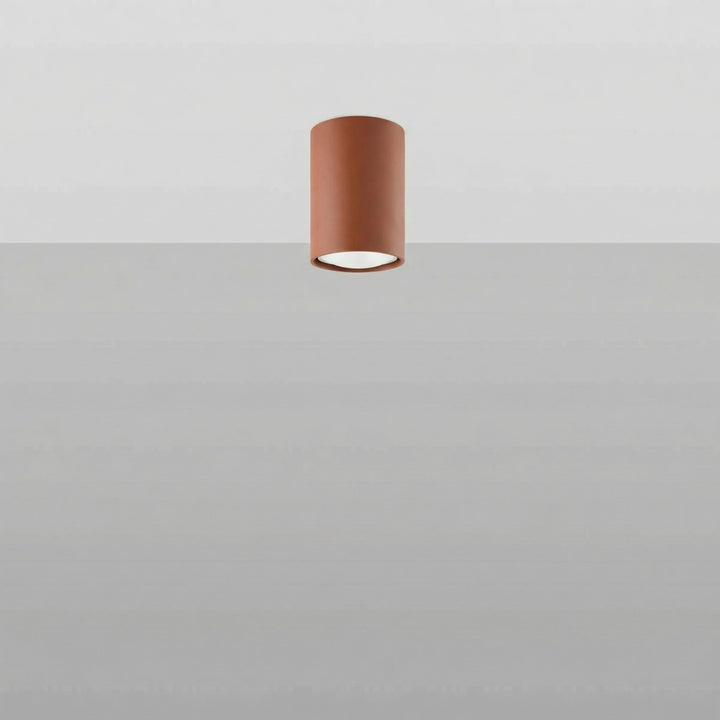 Loftlampe LAGOS 10 rød okker