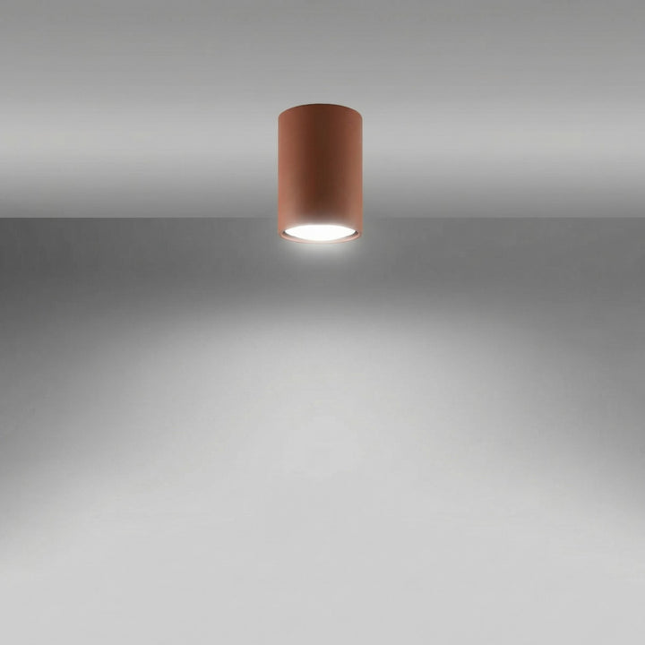 Loftlampe LAGOS 10 rød okker
