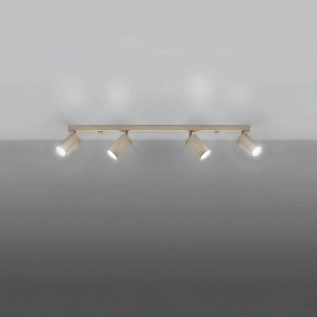 Loftlampe RING 4L gråbrun