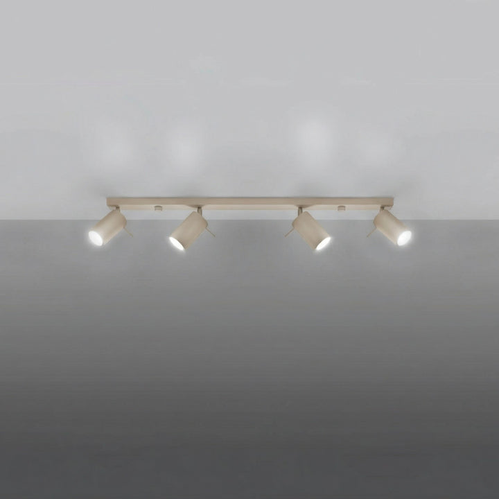 Loftlampe RING 4L gråbrun