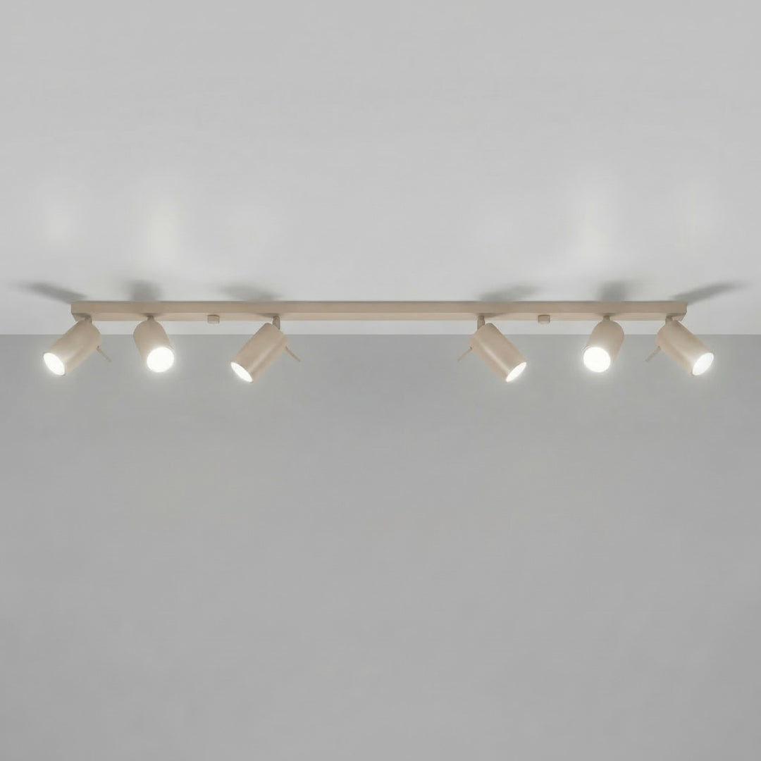 Loftlampe RING 6L gråbrun